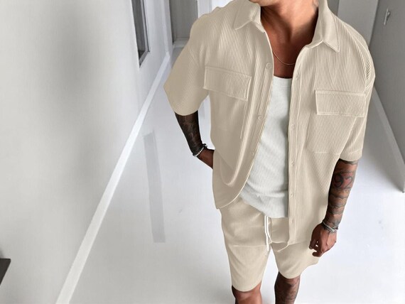 Cooleep Camicia Uomo Manica Corta Casual Camicia Estiva Hawaiana Elegante Uomo Bianco Xxl 119594620