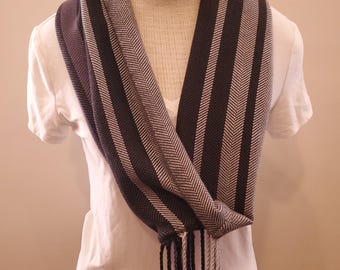 Silver, Grey and Black: Infinity Scarf
