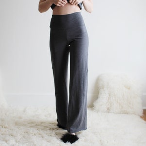 Organic Cotton Pants, Womens Pants, Palazzo Pants, Wide Leg Pants, High Waist Pants, Made to Order