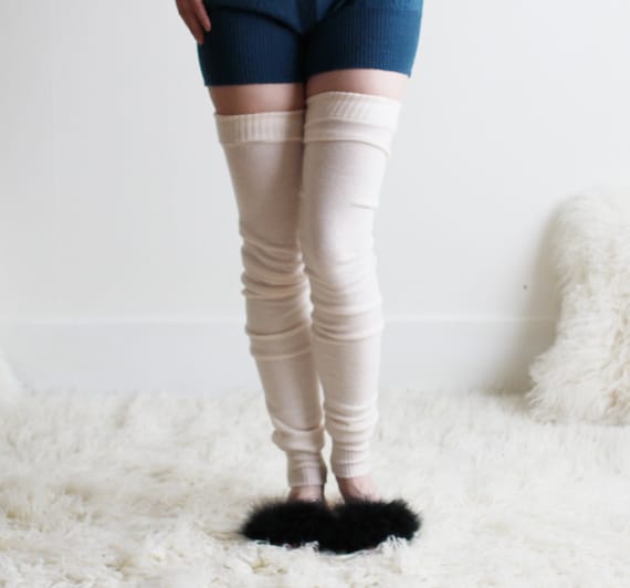 Merino Wool Stockings for Women, Over the Knee Long Leg Warmers, Ready to  Ship, Various Sizes and Colors 