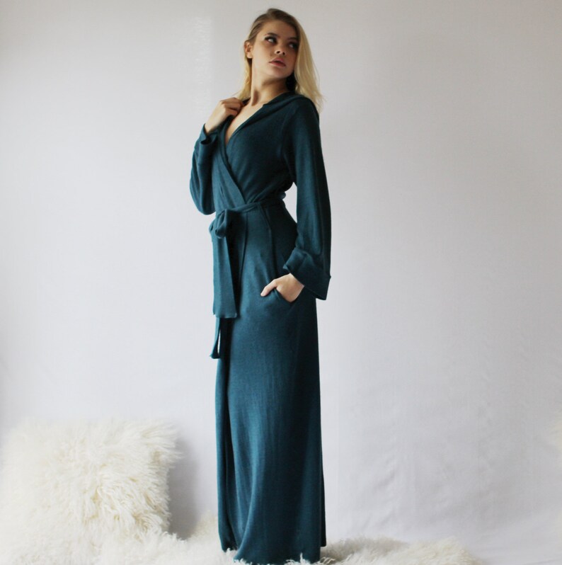 women's wool bathrobe
