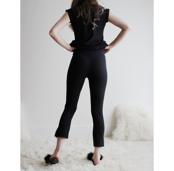 Organic Cotton Leggings Black Leggings 