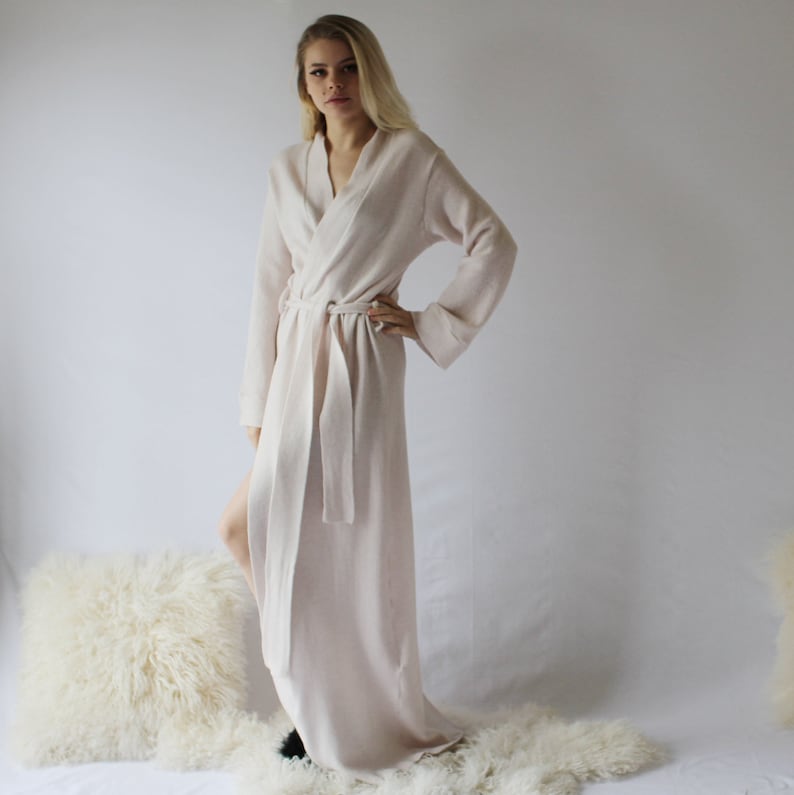 ladies wool bathrobes