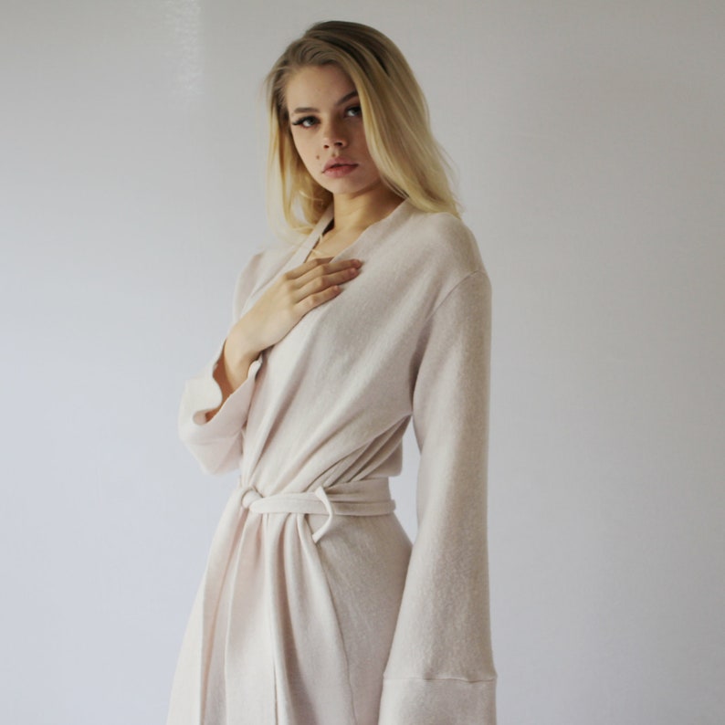 ladies wool bathrobes