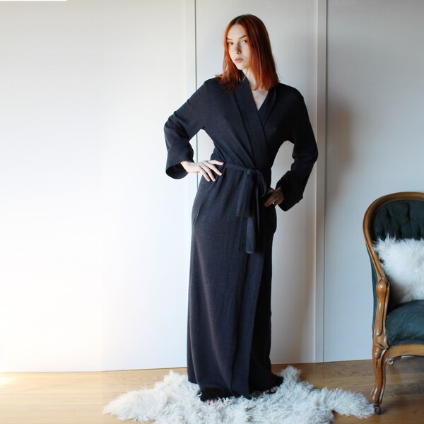 Wool Robe Etsy