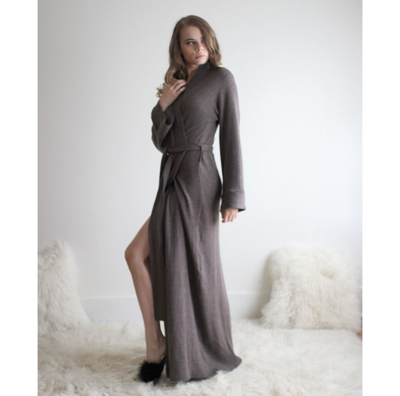 women's wool bathrobe