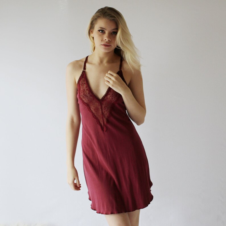 cotton lace nightie