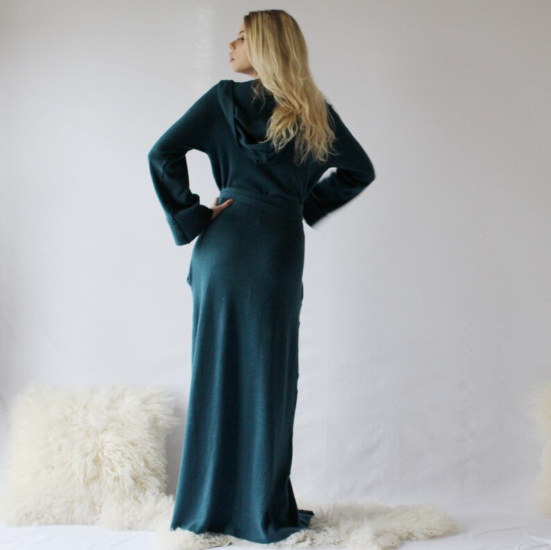 wool bathrobe womens