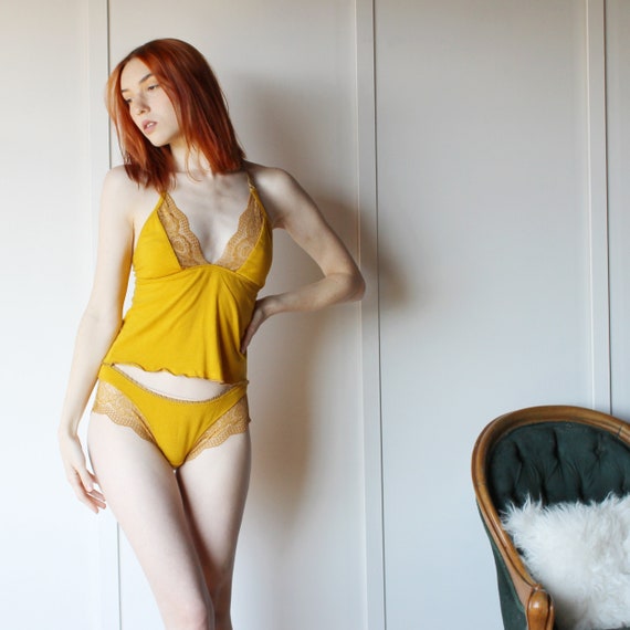 2 Piece Lingerie Set Including Camisole and Panties in Tencel and Organic  Cotton, Natural Underwear, Made to Order, Made in the USA -  Finland