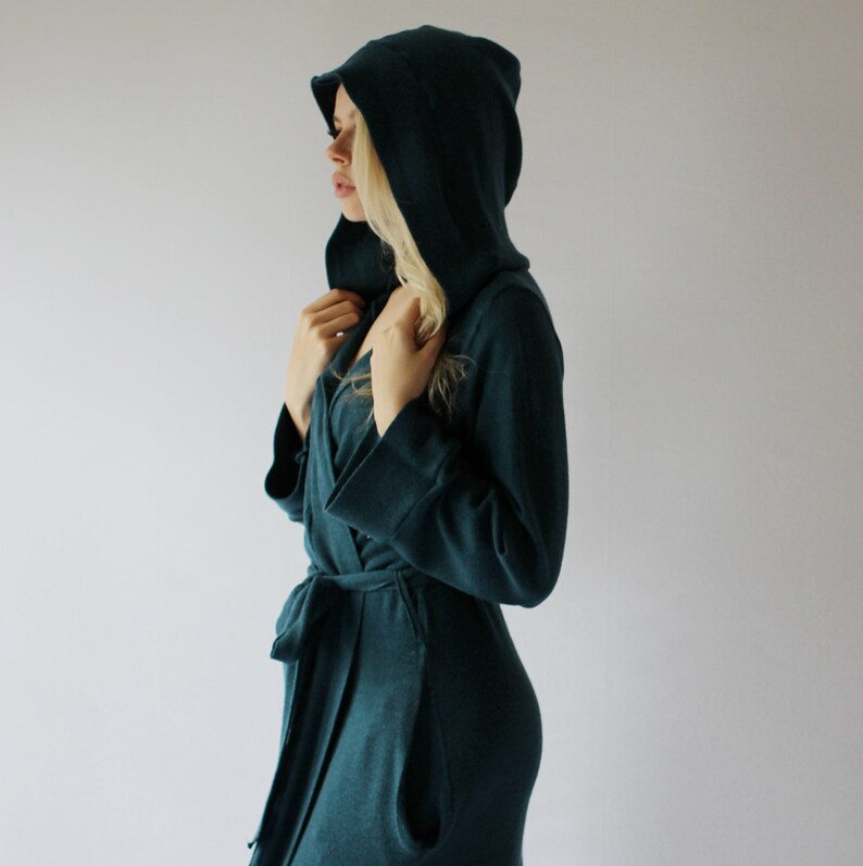 wool bathrobe womens