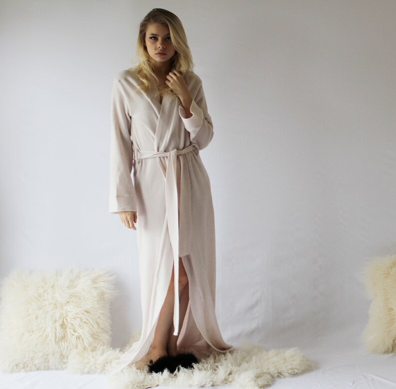 women's wool bathrobe
