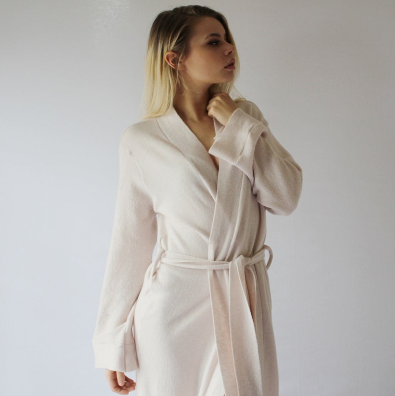 wool bathrobe womens