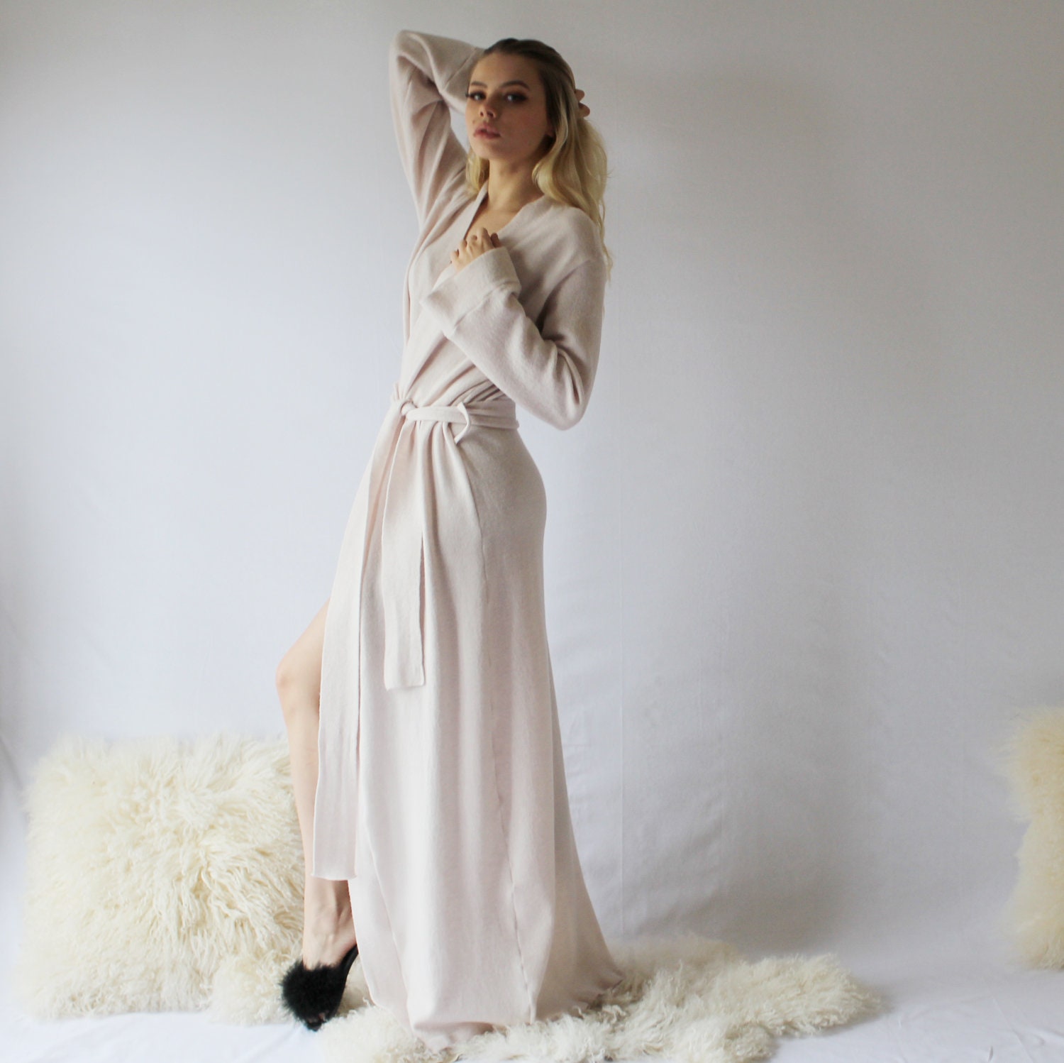 Long Merino Wool Robe for Women Warm Robe Full Length Robe Etsy Australia