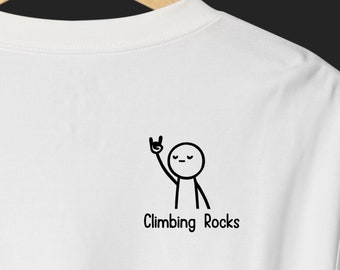 Rock Climbing Shirt, Climbing Rock T-Shirt for Climbers and Bouldering Lovers, Gift for Rock Climbers