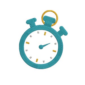 Sport Stopwatch Embroidery Design, Watch Machine Embroidery, Sport Embroidery, Pocket Watch Embroidery Design, Time Embroidery, 6 Sizes