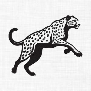 Cheetah Machine Embroidery Design, Leopard Embroidery Pattern, Wild Cat Embroidery Design, Animal Embroidery Design, 5 Sizes