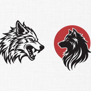 Angry Wolf Embroidery Design Animals Embroidery Design Wild Animal Bundle Embroidery Design Machine Embroidery 5 Sizes Digital Download