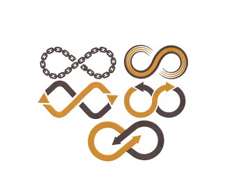 Diseño de bordado de símbolo de infinito, bordado de infinito, diseños de bordado de flecha de infinito, diseño de bordado a máquina de infinito, 6 tamaños