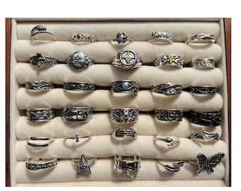 Buy Free Shipping! Vintage Punk Ring Collection, Y2K Retro Rings