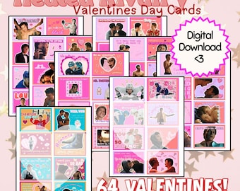 Beheizte Rivalität Valentinstagskarten | Hockey Romanze (Digitaler Download, 64 Karten)