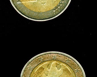 2 ユーロ硬貨 ドイツ 2002 D - Etsy 日本