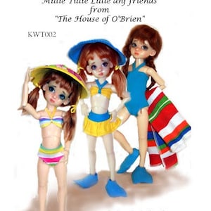 Pool Party for Tiny Kaye Wiggs Milly, Tilly and Lilly