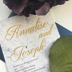 Marble Invitation, Black and White Marble, Multicolor Marble Invitation, Gold marble invitation, Marble Wedding Invitation