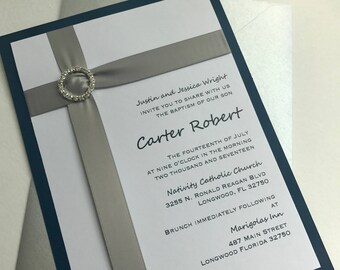 The Cross Invitation, Baptism invitation, Christening Invitation,