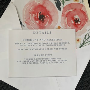 Vellum Wax Seal Belly Banded Velvet Floral wedding Invitation Suite image 10
