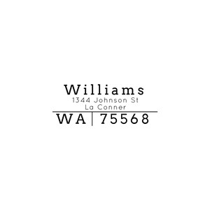 Custom Return Address Stamp, Modern Return Address Stamp, Self Inking Stamp