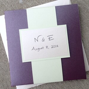 Layered Deluxe Pocket fold Invitation Suite