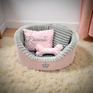 Dog Bed Cat Bed Pink Pet Bed Small Dog Bed Cozy Dog Nest Puppy Bed Soft Dog Bed Pet Furniture Handmade Pet Bed