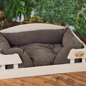Personalized Wooden Dog Bed — Cozy, Stylish & Durable Dog and Cat Furniture, Handmade  Bed for Small and Medium Pets