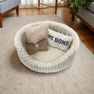 Cozy Soft Bed for Mini Furry Pets - Comfort and Style, Handmade Pet Bed, Perfect Gift for Your Pet