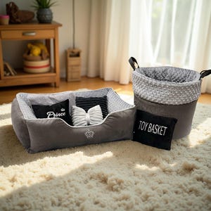 Luxury Small Dog Bed | Washable Pet Sofa for Yorkie, Chihuahua, Cat | Handmade Puppy Bed | Cute Dog Couch | Soft Dog Furniture Gift