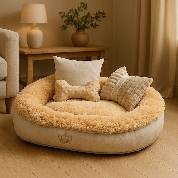 memory foam hundebett Orthopädisches Hundebett mit Memory Foam & Kopfstütze main image 1
