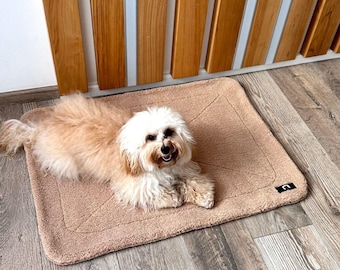 Luxury Plush Pet Blanket – Ultra-Soft Sherpa Dog Bed Cover | Couch Protector | Crate Mat | Travel Blanket for Dogs & Cats