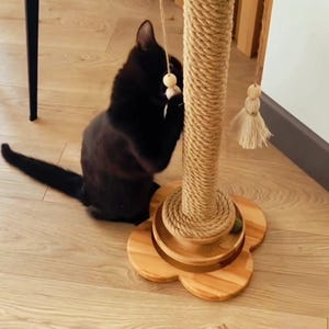 Handmade Gothic Cat Tree, Modern Eco-Friendly Cat Furniture, Cat Tower with Scratching Post, Unique Pet Gift for Cat Lovers