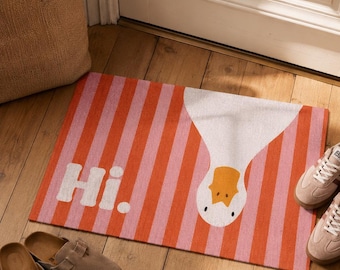 Fußmatte "Hi" 66 x 44 cm | Einweihungsparty Geschenk | Willkommen Fußmatte | Geschenk Einzug