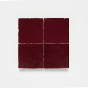 Authentic moroccan Zellige Tiles - Handmade in Morocco and shipped worldwide- Red tones.
