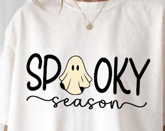 BOO Gruseliger Halloween-Geist PNG, Kokette Halloween-Shirt-Design, Trendige Herbstgeist-Sublimations-Png, Preppy Gruselige Saison PNG, Trendiger Herbst