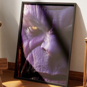 Cool Superhero/Villain Close Up Poster of Thanos from Marvels The Avengers
