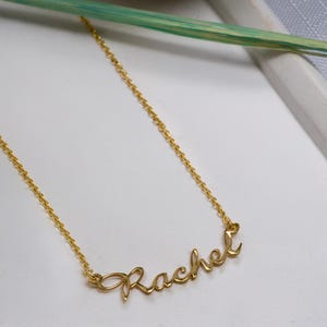 14K Gold Plated Name Necklace: Custom Jewelry Gift