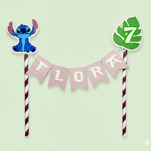 Personalized Stitch Cake Topper image 1