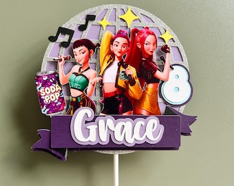 K Pop Demon Hunters Cake Topper