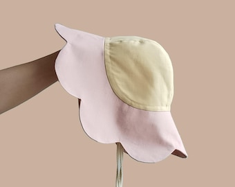 Patrón de costura en PDF para sombrero para el sol / Patrón de sombrero de margaritas para niños / Patrón de sombrero de pétalos de flores / Sombrero para bebés y niños pequeños / Patrón de sombrero de cubo / Gorro para bebé