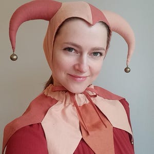 Patrón de costura en PDF para disfraz de bufón: sombrero y cuello / traje de payaso / disfraz renacentista de Halloween / fiesta de circo DIY para adultos y niños imagen 5
