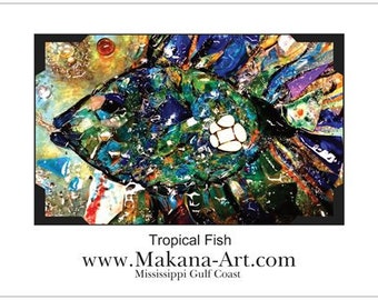 Tropical Fish - Poster - 11" x 17" - by Makana Art Studio