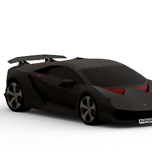Lamborghini Sesto Elemento Car 3D Gaming Models 2024 Blender Models, FBX Models, OBJ Models,Maya Models, 3ds, max, c4d, maya, blend, obj