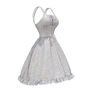 classic lolita dress 3d model